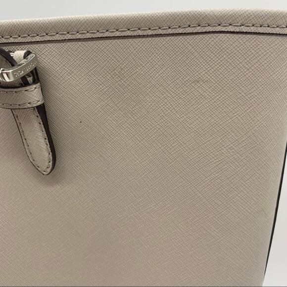 Michael Kors Jet Set Large Zip Top Travel Tote Light Grey - Minimalist Commute - Picture 5 of 16